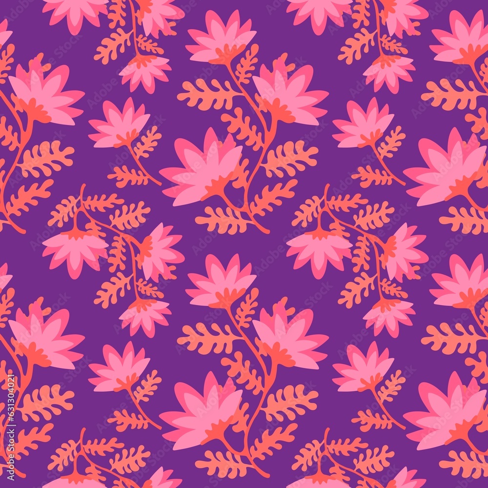 Floral summer seamless flower pattern for fabrics and linens and wrapping paper and kids clothes print and fashion Floral summer seamless flower pattern for fabrics and linens and wrapping paper and kids clothes print and fashion