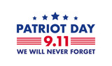 Patriot Day 9.11 we will never forget Background Illustration