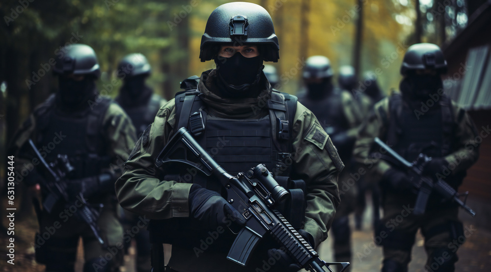 Soldiers in uniform, Russian, green men, army Soldiers in uniform, Russian, green men, army