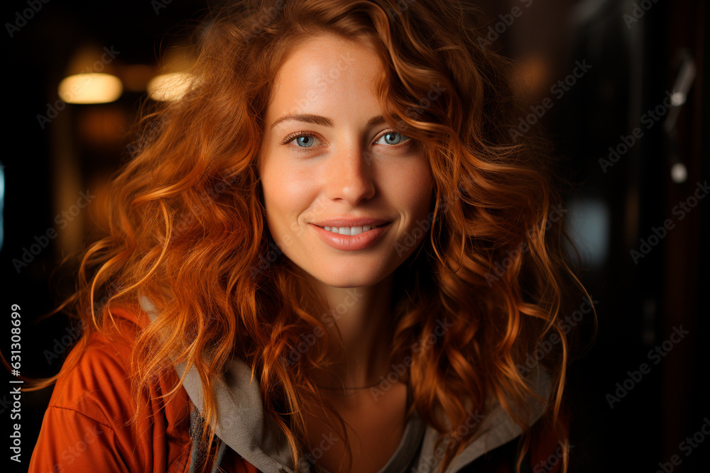 beautiful young woman smiling,ai generative beautiful young woman smiling,ai generative