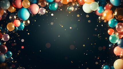 Balloon party background