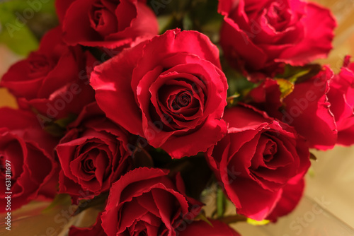 赤い薔薇の花束