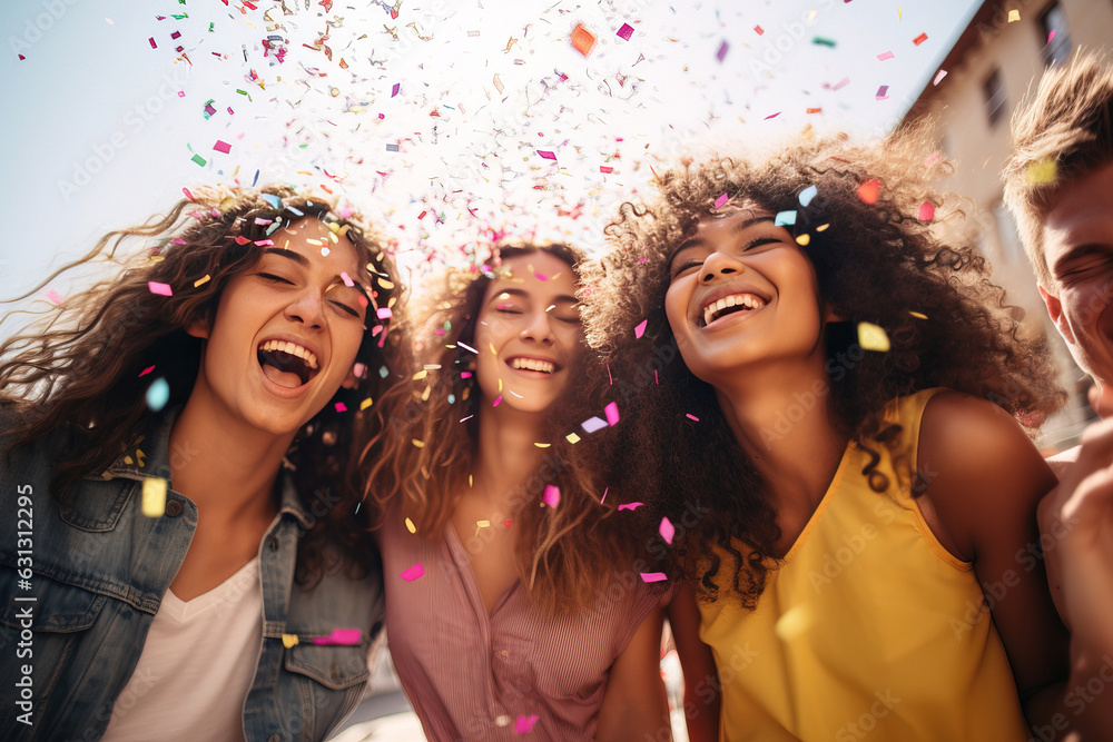 college students laughing together