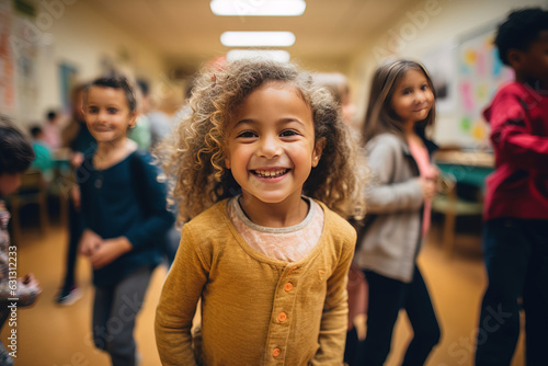 children in  school smile