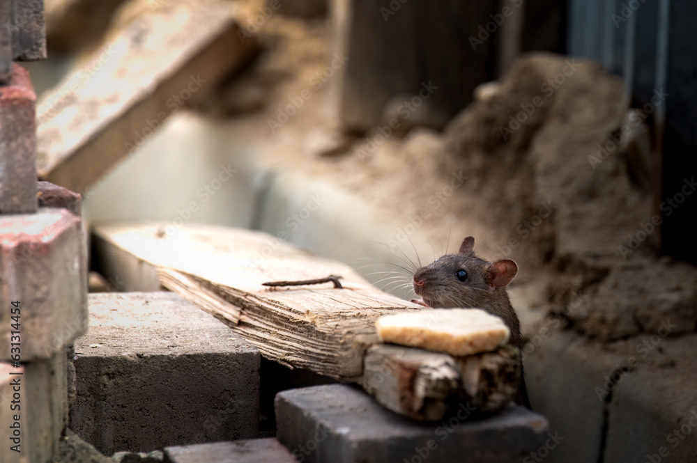 Photo of rat in the city Photo of rat in the city
