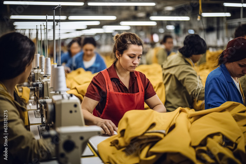 Women working for a garment company in a factory