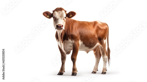cow cattle, a Scottish cow, isolated on white background photo