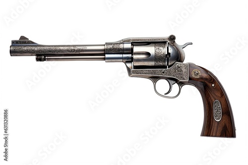 revolver isolated on white background.