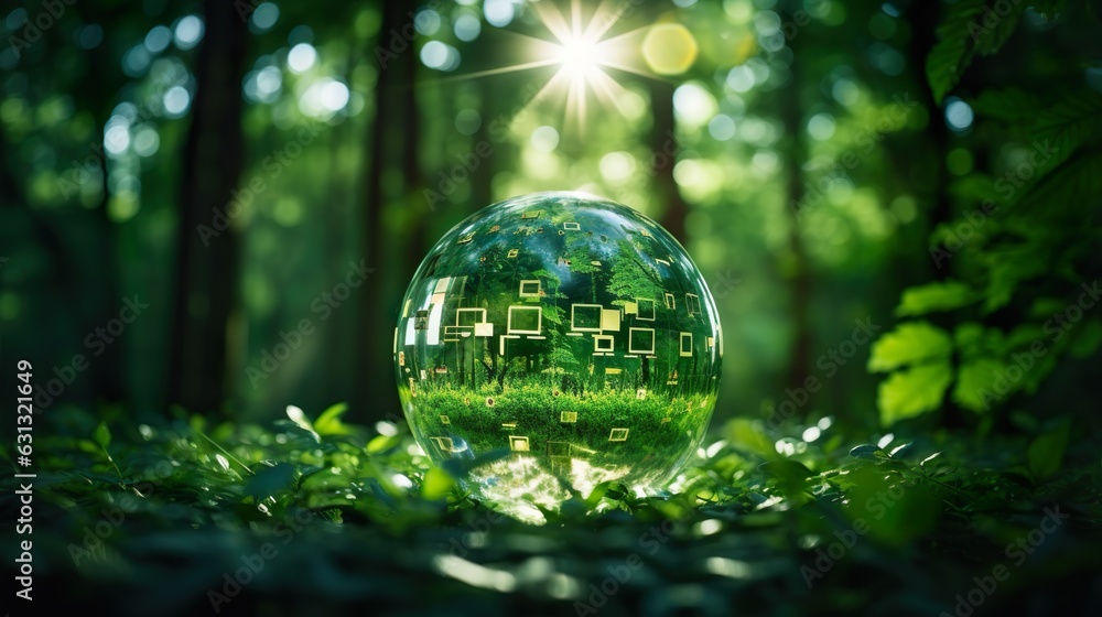 Carbon Neutral and ESG Concepts. Carbon Emission, Clean Energy. Balancing between a Green leaf and CO2. Carbon Neutral and ESG Concepts. Carbon Emission, Clean Energy. Balancing between a Green leaf and CO2.