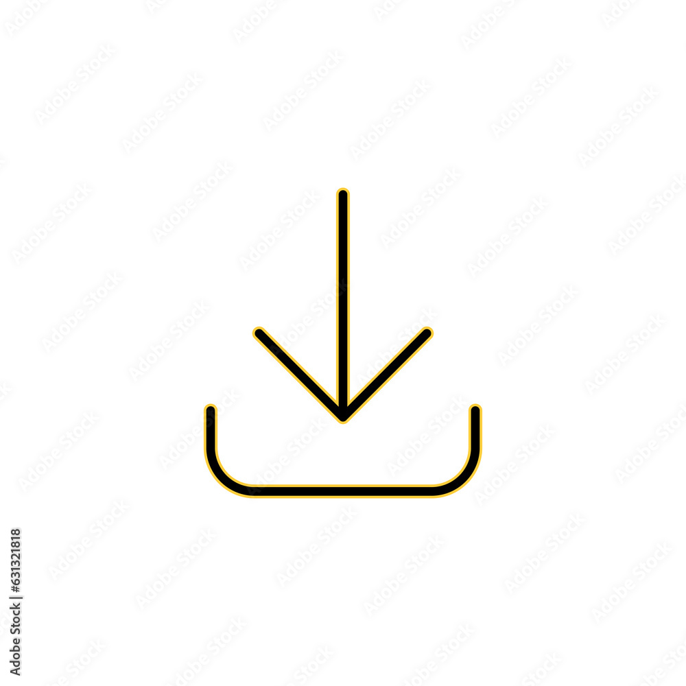 Download icon vector for web and mobile app. Download sign and symbol Download icon vector for web and mobile app. Download sign and symbol