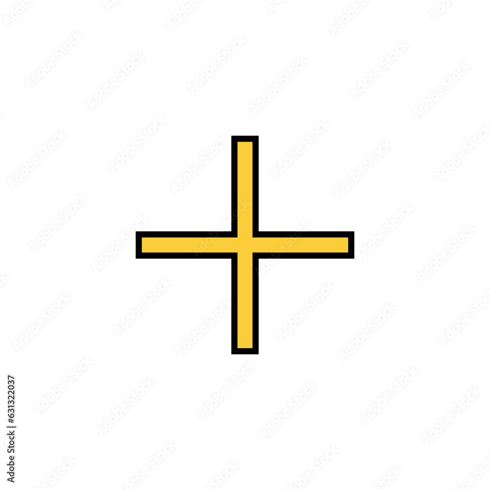Plus Icon vector for web and mobile app. Add plus sign and symbol Plus Icon vector for web and mobile app. Add plus sign and symbol