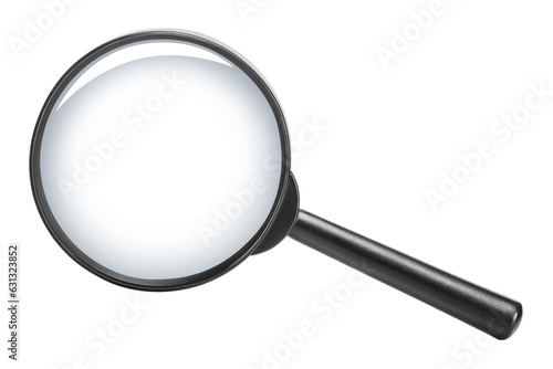 Magnifying glass cut out photo