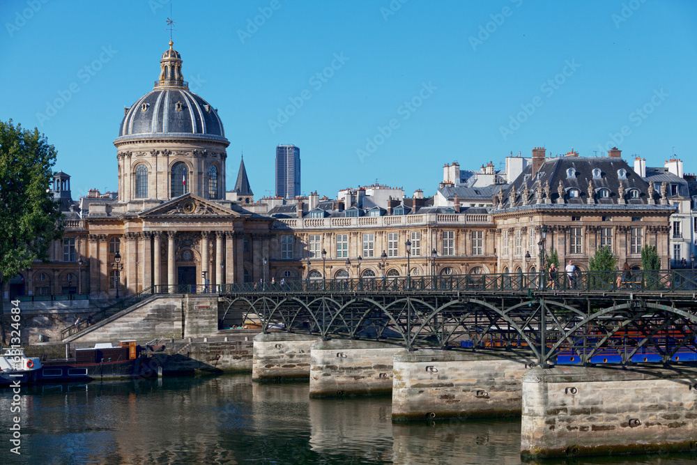 Pont des Arts and the Institut de France in Paris