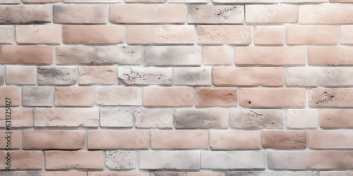 Generative AI : Old Blush Pink and Pale Gray Grunge Brickwall Texture. Vintage Brick Wall With Shabby Faded Background. Distressed Stonewall Wallpaper. Peeled Rough Decayed Brick Wall Textured Backgro