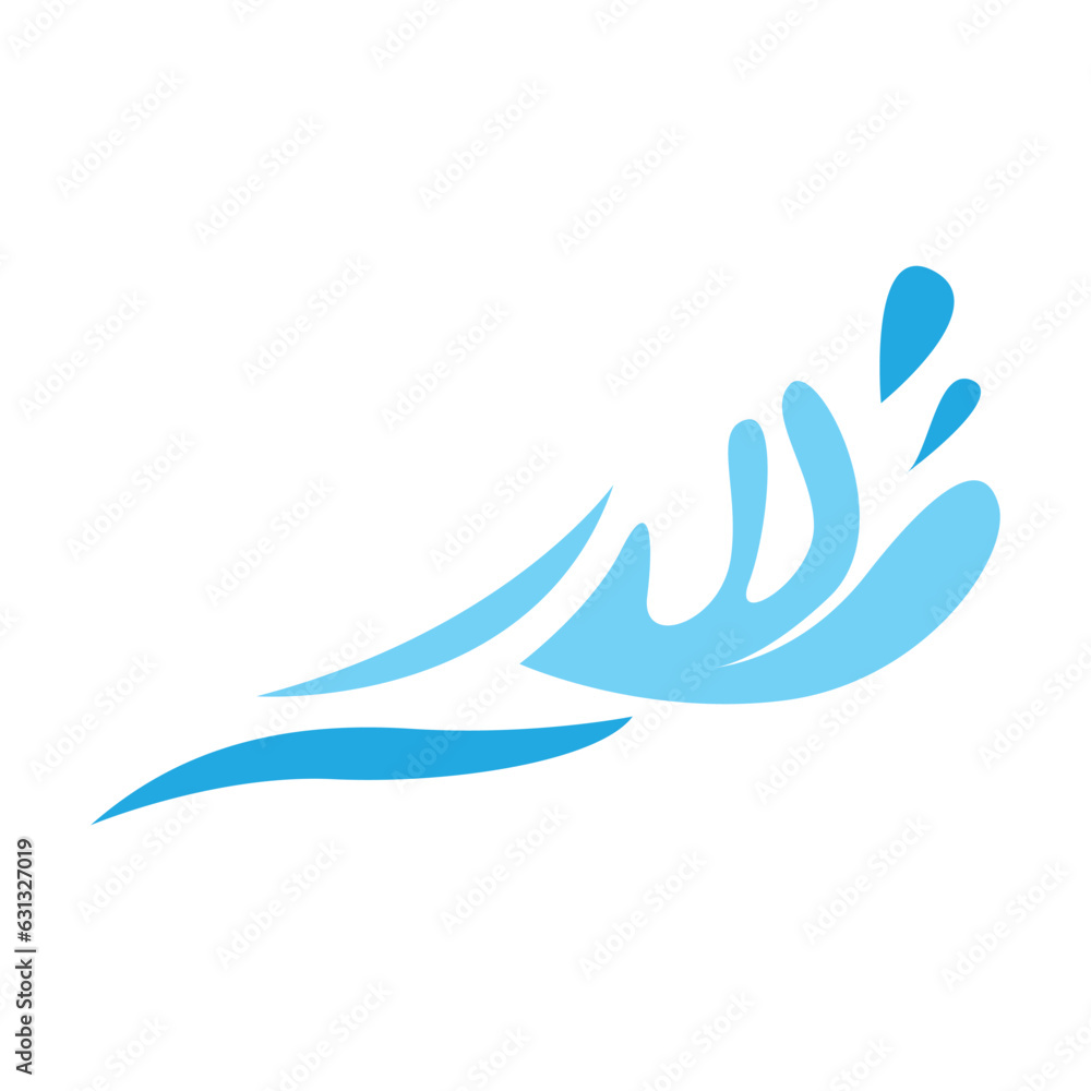 Water Wave Logo, Ocean Wave Simple Design, Vector Symbol Illustration Template Water Wave Logo, Ocean Wave Simple Design, Vector Symbol Illustration Template