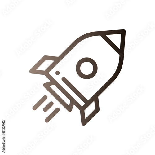 rocket gradient icon
