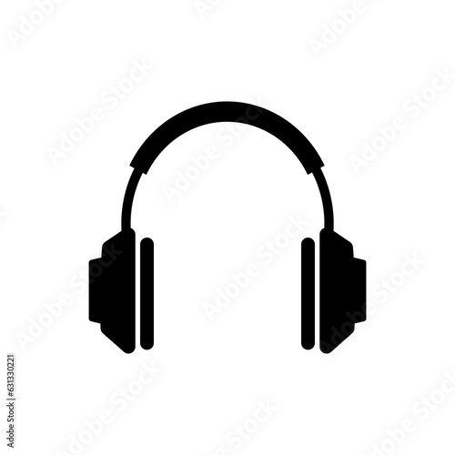Headphone icon isolated on white background.