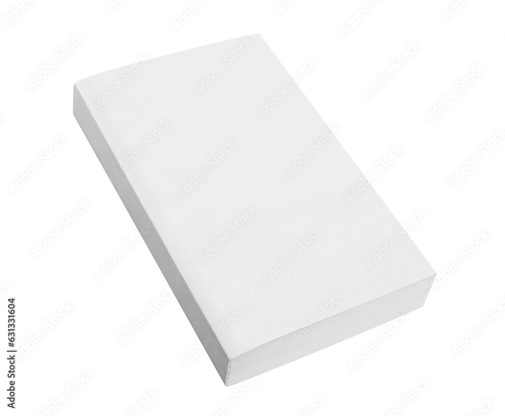 © Yeti Studio - Blank white soft cover book, cut out