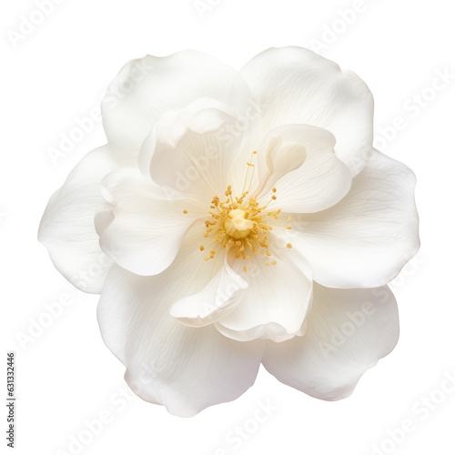 white flower isolated on transparent background cutout Fototapet