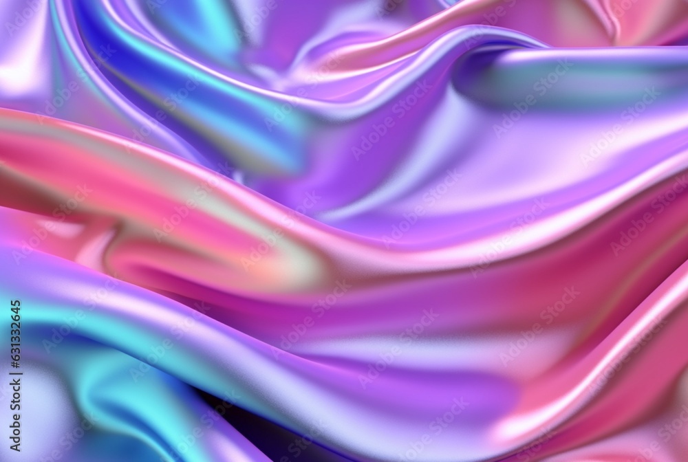 abstract background with 3d wave bright gold and purple gradient silk fabric. generative ai abstract background with 3d wave bright gold and purple gradient silk fabric. generative ai