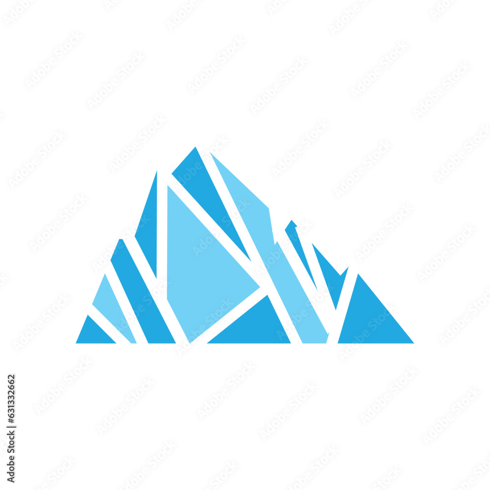 Mountain Logo, Antarctic Iceberg Logo Design, Nature Landscape Vector, Product Brand Illustration Icon Mountain Logo, Antarctic Iceberg Logo Design, Nature Landscape Vector, Product Brand Illustration Icon