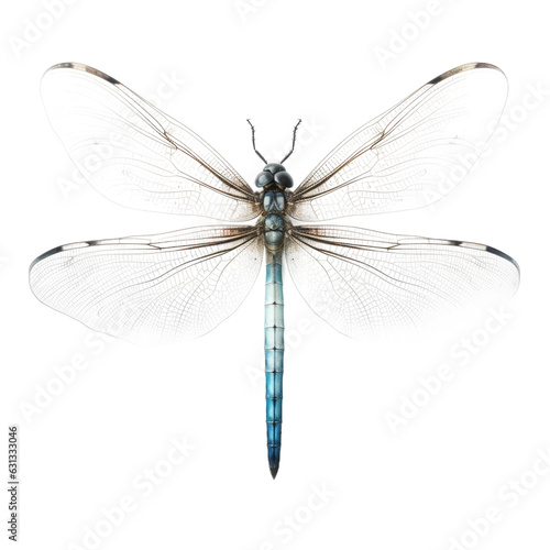 Close up photos of dragonfly wings, transparent backround. © AkuAku