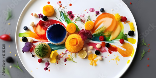 Food art gastronomy culinary aesthetics one generative AI