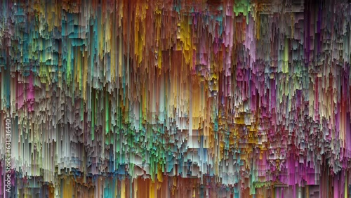 colourful abstract motion graphic inspired by a waterfall in nature