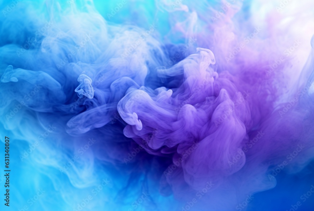 pastel blue smoke abstract solid background. generative ai