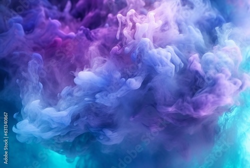pastel blue smoke abstract solid background. generative ai
