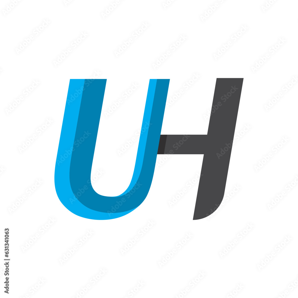 initial uh letter logo vector icon initial uh letter logo vector icon