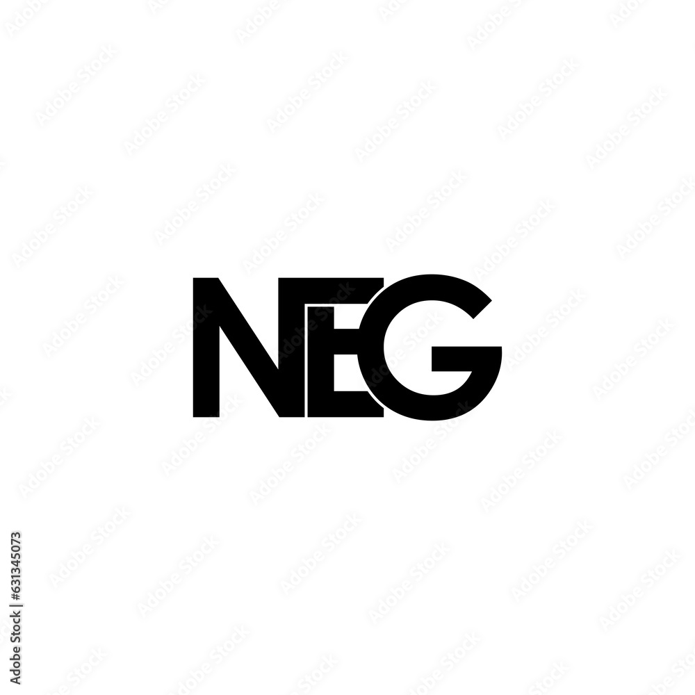 neg initial letter monogram logo design neg initial letter monogram logo design