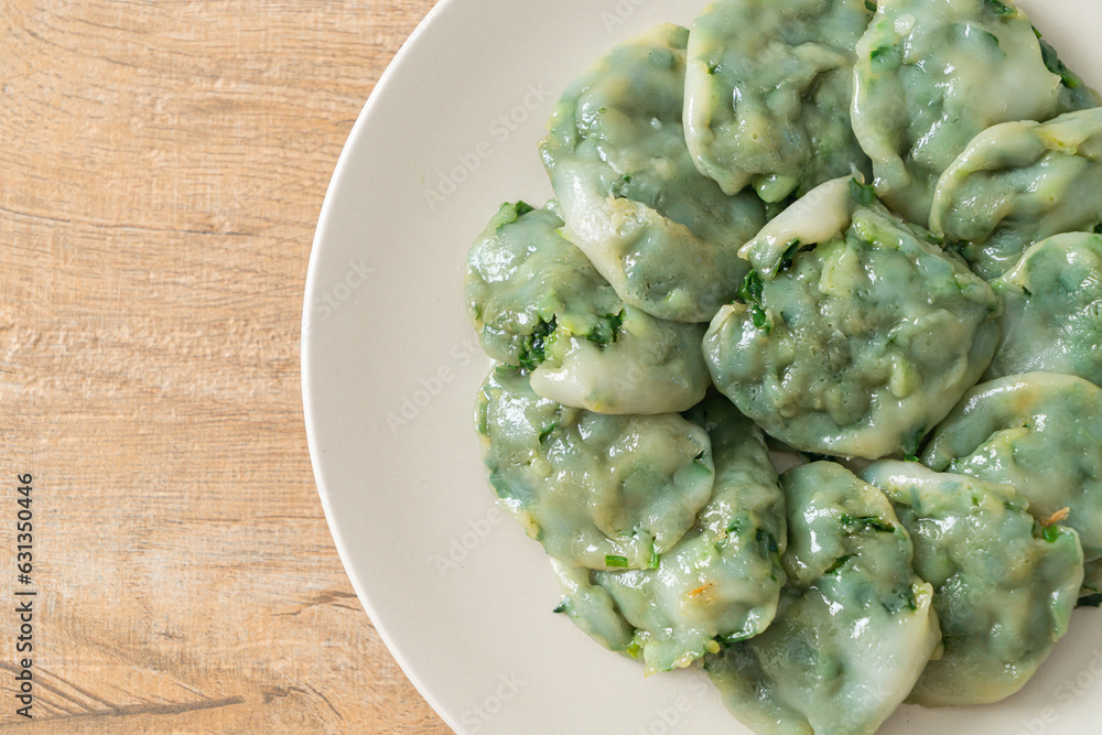 steamed chives dumplings with sauce steamed chives dumplings with sauce