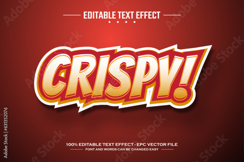 Crispy 3D editable text effect template