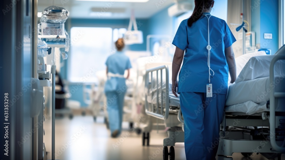nurse providing care for a patient in a hospital generative ai nurse providing care for a patient in a hospital generative ai