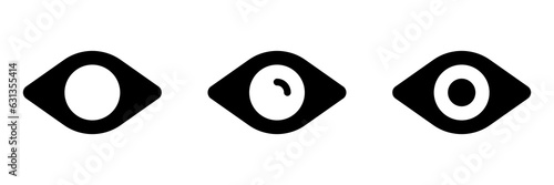 Eye icon for vision and visibility concepts