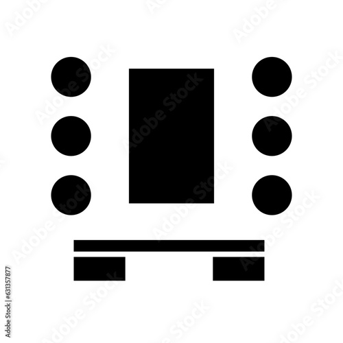 dressing room glyph icon