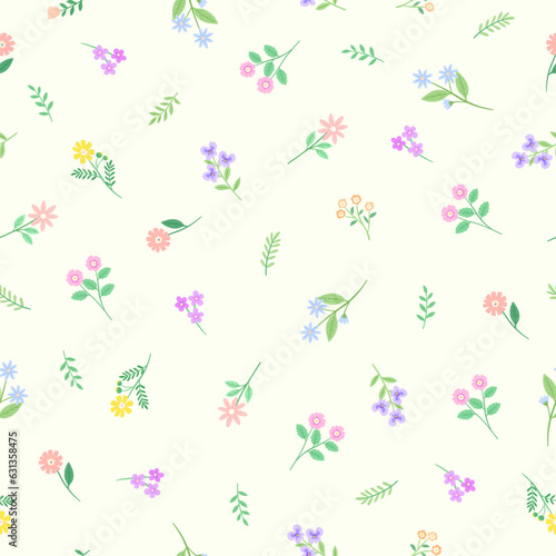 cute little stalks seamless pattern © byherline