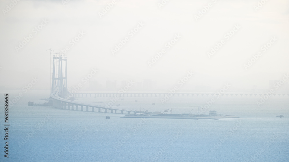 Fototapeta premium bridge in fog