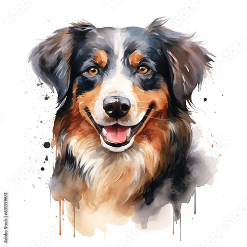 Dynamic Pet Painting Featuring White Space