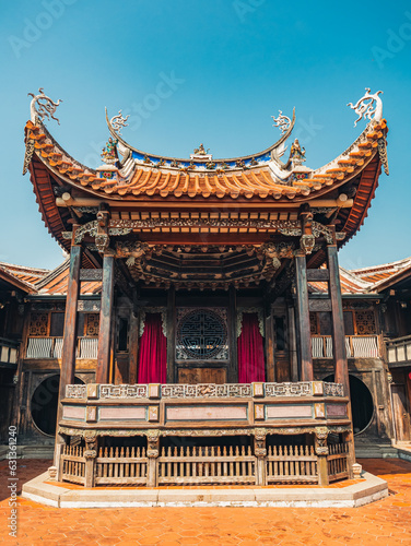 Vintage Asia Theater Stage house in Wufeng Lin Family Mansion and Garden, Taiwan