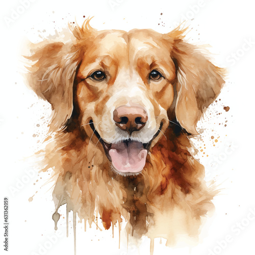 Dreamy Pet Illustration with a Clean White Backdrop