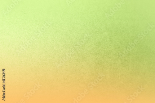 Bild auf Leinwand Two tone color plain orange gradation with green paint on environmental friendly
