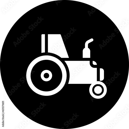 tractor line icon