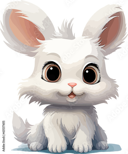 Cute rabbit  Cute bunny  Cute color rabbit vector illustration