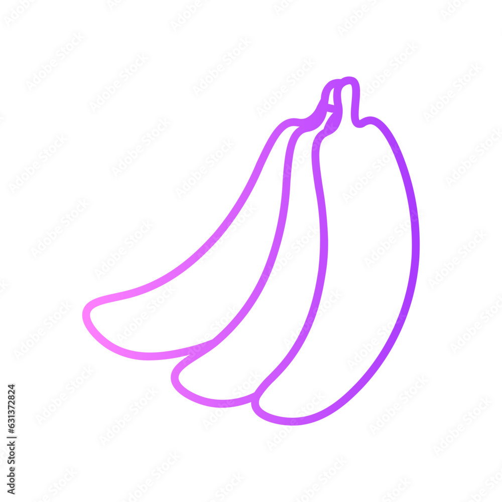 banana gradient icon banana gradient icon