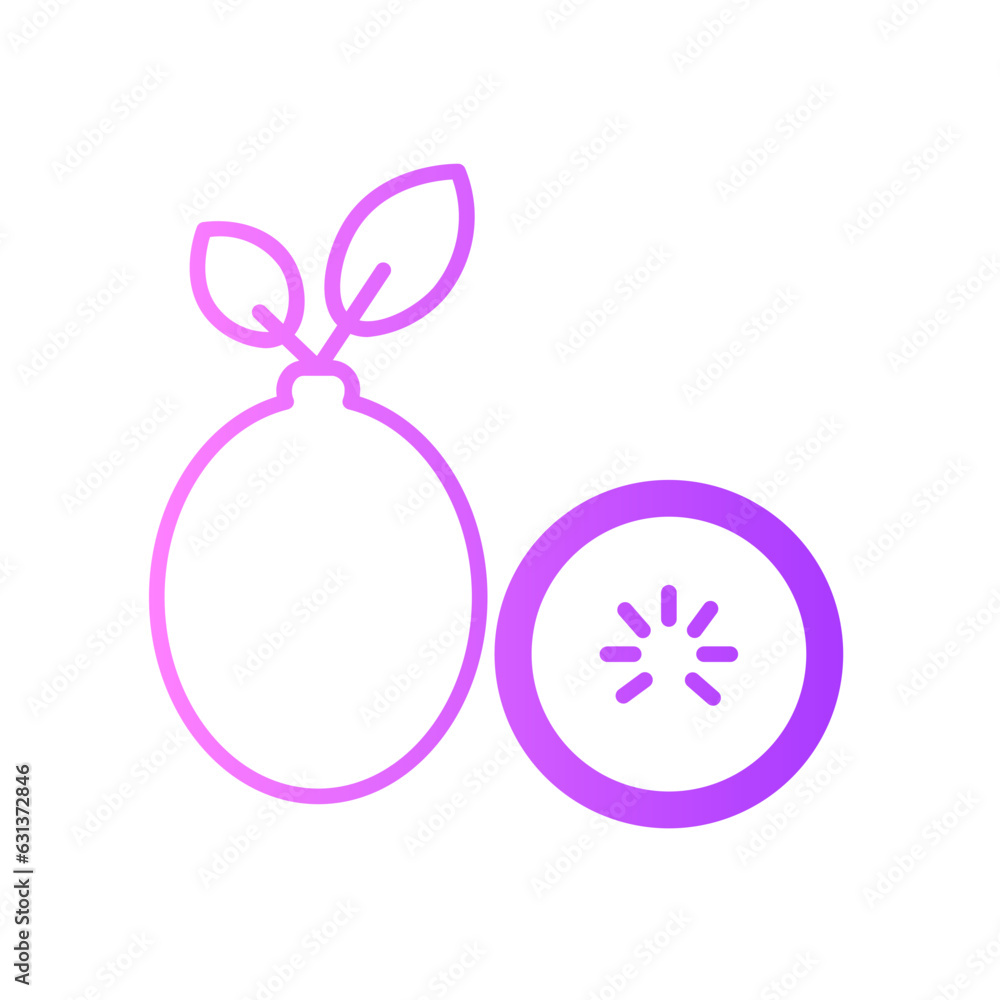 guava gradient icon guava gradient icon
