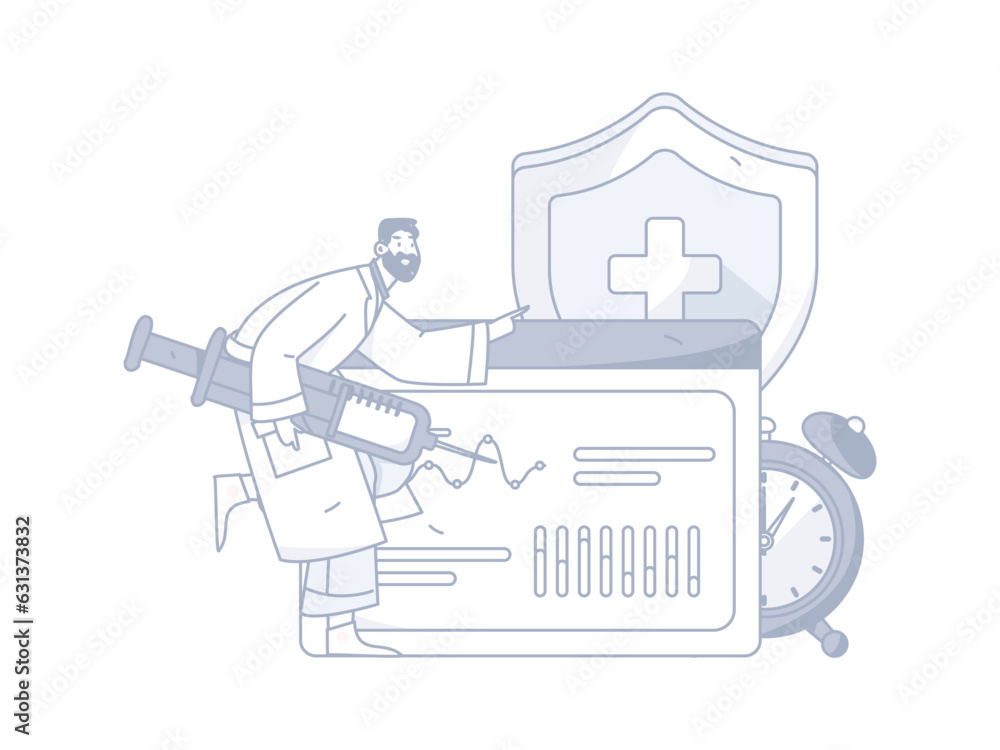 Medical Characters Anti-epidemic Flat Vector Concept Operation Hand Drawn Illustration
Medical Characters Anti-epidemic Flat Vector Concept Operation Hand Drawn Illustration