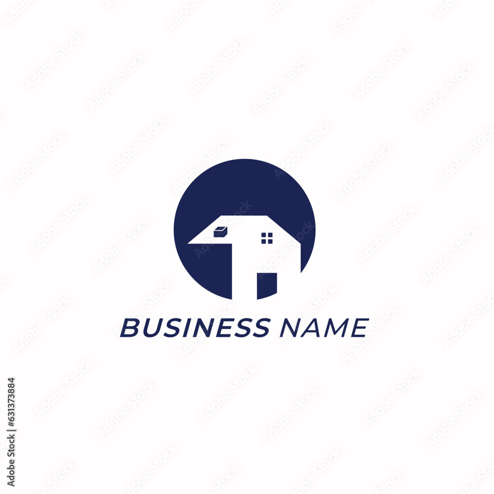 design logo negative space house and circle design logo negative space house and circle