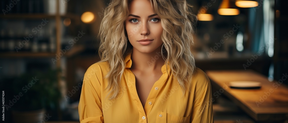 Thoughful woman looking at camera Thoughful woman looking at camera